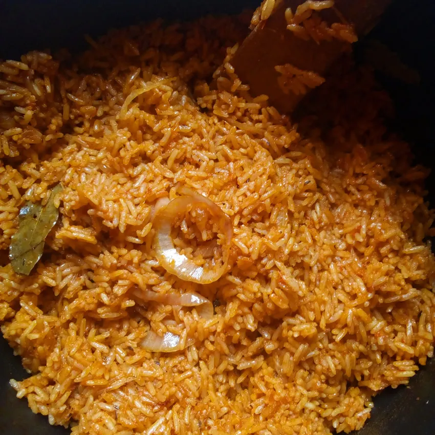Smokey Jollof rice recipe by Dolapo Grey
