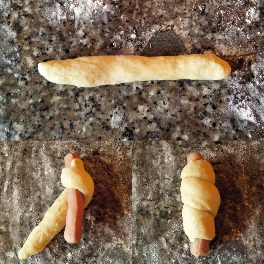 Sausage bread rolls recipe by Dolapo Grey