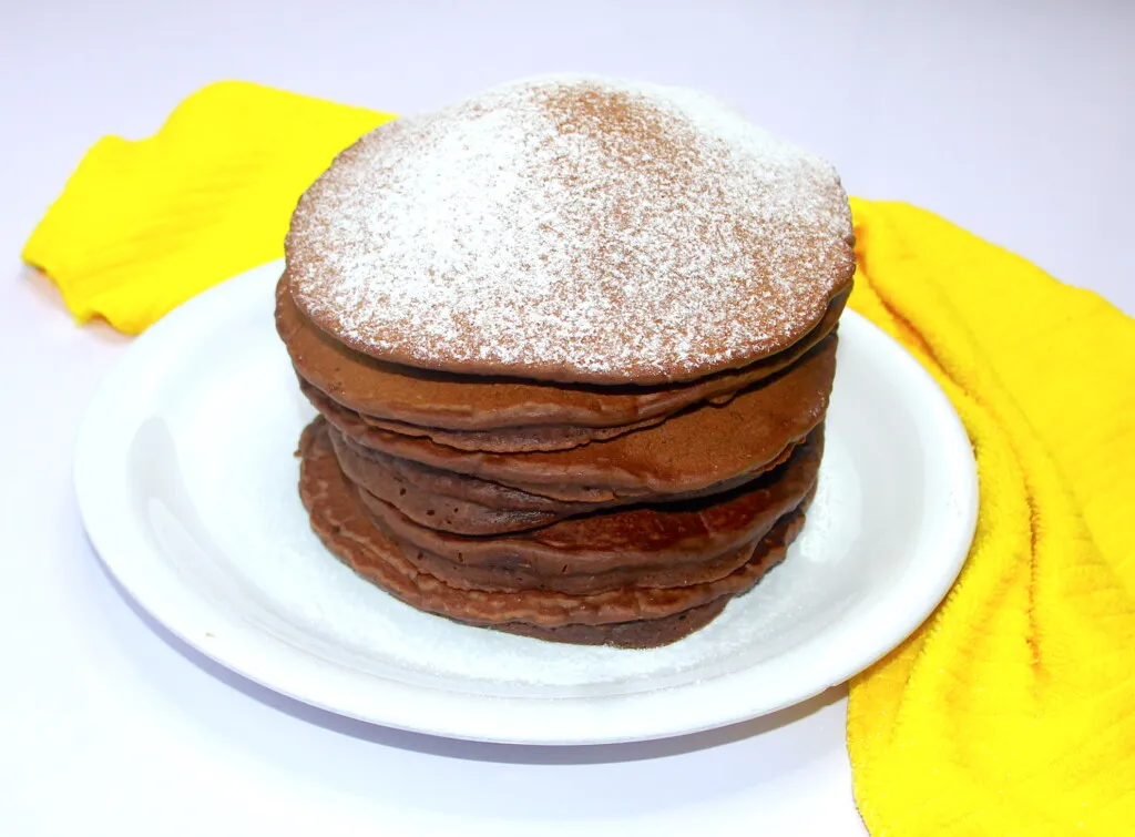 Chocolate pancakes by dolapo grey